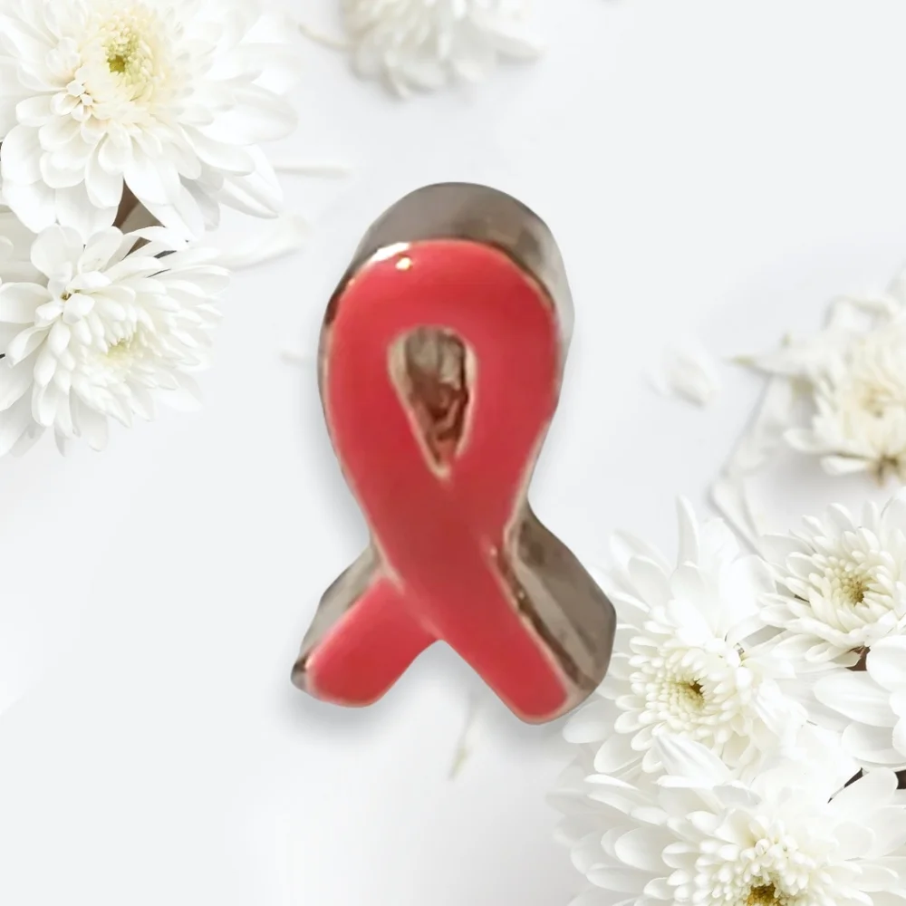 Cancer Ribbon Charm - Picture 1 of 3